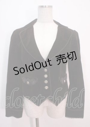画像: axes femme / ベロアジャケット  茶 Y-25-04-01-106-AX-JA-SZ-ZY