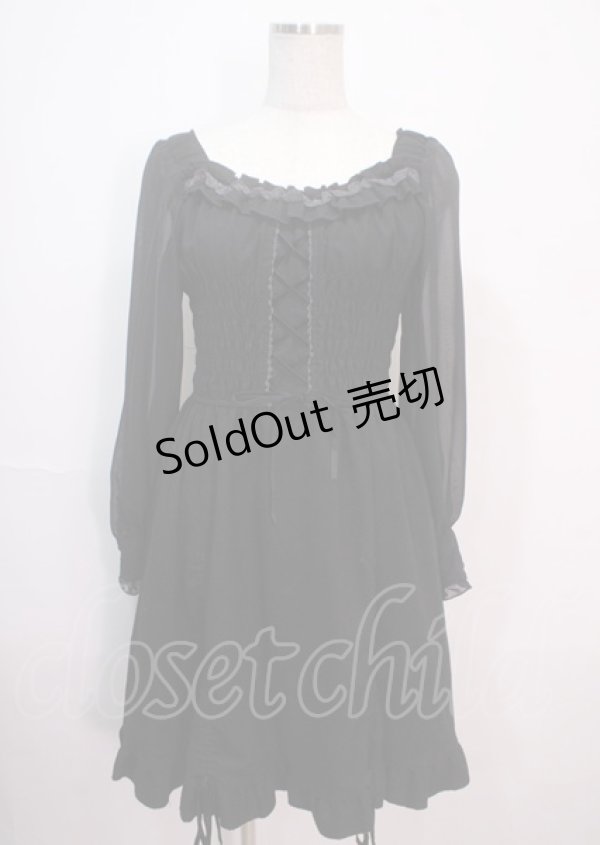 画像1: axes femme / ワンピース M 黒 Y-25-04-01-120-AX-OP-SZ-ZY (1)