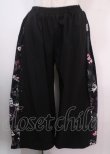 画像1: NieR Clothing / 切り替えワイドパンツ  黒 Y-25-04-01-138-PU-PA-SZ-ZY (1)