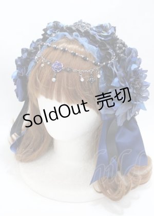 画像: Atelier Beatrice / ヘッドドレスカチューシャ  ブルー Y-25-04-01-017-GO-AC-SZ-ZY