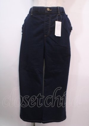 画像: axes femme / ステッチデニムワイドパンツ F インディゴ Y-25-04-01-159-AX-PA-SZ-ZI