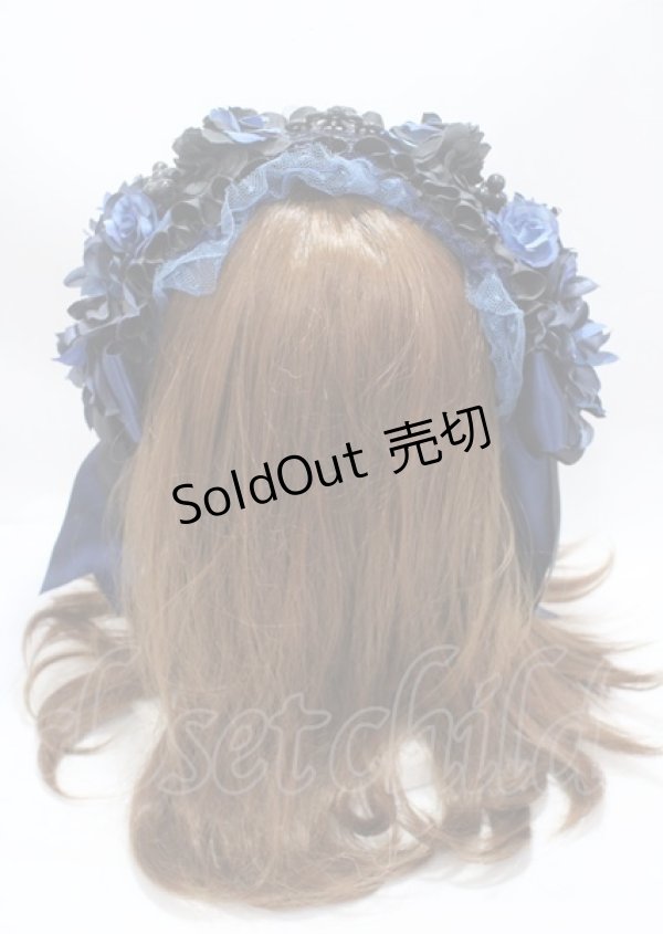 画像3: Atelier Beatrice / ヘッドドレスカチューシャ  ブルー Y-25-04-01-017-GO-AC-SZ-ZY (3)