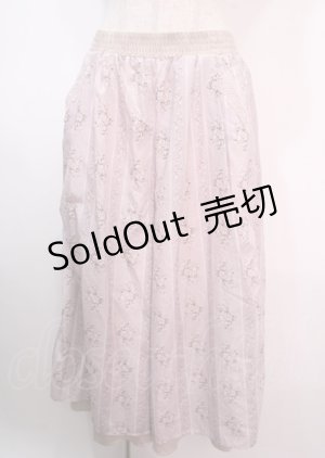 画像: axes femme / ブーケストライプガウチョポンチョ M ピンク Y-25-04-01-169-AX-PA-SZ-ZY