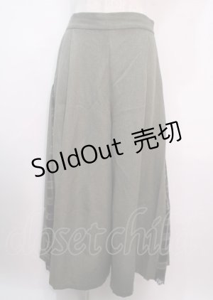 画像: axes femme / チェック切替ワイドパンツ L グリーン Y-25-04-01-177-AX-PA-SZ-ZT125