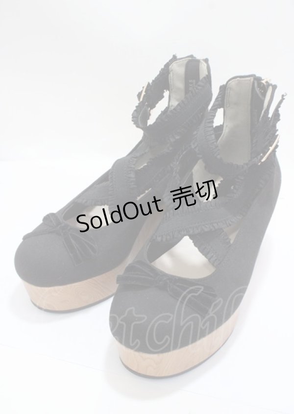 画像1: axes femme kawaii / バレリーナシューズ  黒 Y-25-04-01-023-AX-SH-SZ-ZY (1)