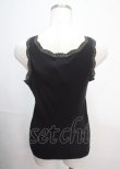 画像2: axes femme / ラメ刺繍タンクトップ M 黒 Y-25-04-01-033-AX-TO-SZ-ZI (2)