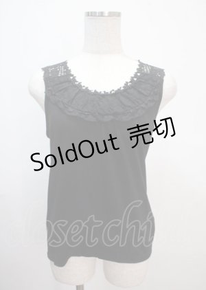 画像: axes femme / バックモチーフレースタンク M 黒 Y-25-04-01-034-AX-TO-SZ-ZI