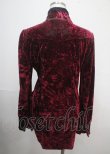 画像2: Ozz oneste / 薔薇刺繍ベロアパーカー  ワイン Y-25-04-03-079-OO-TO-SZ-ZY (2)