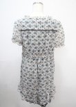 画像2: axes femme / 小花×ドットフロッキーワンピース M オフ Y-25-04-03-086-AX-OP-SZ-ZY (2)