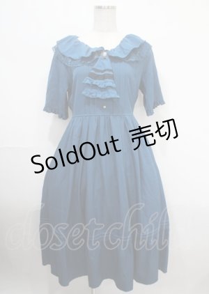 画像: axes femme / ジャボブローチ付ワンピース   Y-25-04-03-092-AX-OP-SZ-ZI