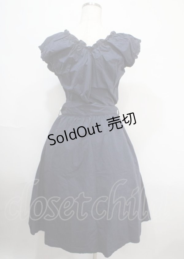 画像2: axes femme / ワンピース M 紺 Y-25-04-03-093-AX-OP-SZ-ZY (2)