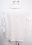 画像2: axes femme kawaii / レース襟リボン付ブラウス M 白 Y-25-04-03-008-AX-BL-SZ-ZY (2)