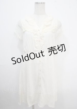画像: axes femme / レーシー切り替えワンピース M キナリ Y-25-04-03-096-AX-OP-SZ-ZI