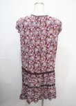 画像2: axes femme / 花柄ワンピース M ワイン Y-25-04-03-101-AX-BL-SZ-ZI (2)