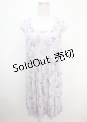画像: axes femme / 蝶柄ワンピース M ラベンダー Y-25-04-03-104-AX-OP-SZ-ZY
