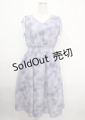 画像: axes femme POETIQUE / 夏の星座シフォンワンピース  ラベンダー Y-25-04-03-120-AX-OP-AS-OS