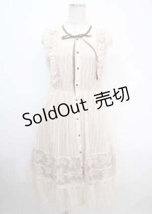 画像: axes femme / 総レースロングワンピース M アワピンク Y-25-04-03-124-AX-OP-SZ-ZY
