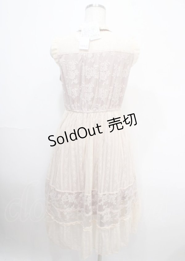 画像2: axes femme / 総レースロングワンピース M アワピンク Y-25-04-03-124-AX-OP-SZ-ZY (2)