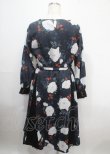 画像2: axes femme NOSTALGIE / 刺繍襟花柄ワンピース M 黒 Y-25-04-03-128-AX-OP-SZ-ZY (2)