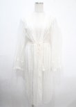 画像1: axes femme / ドロスト長袖レースガウン  白 Y-25-04-03-137-AX-TO-AS-ZY (1)