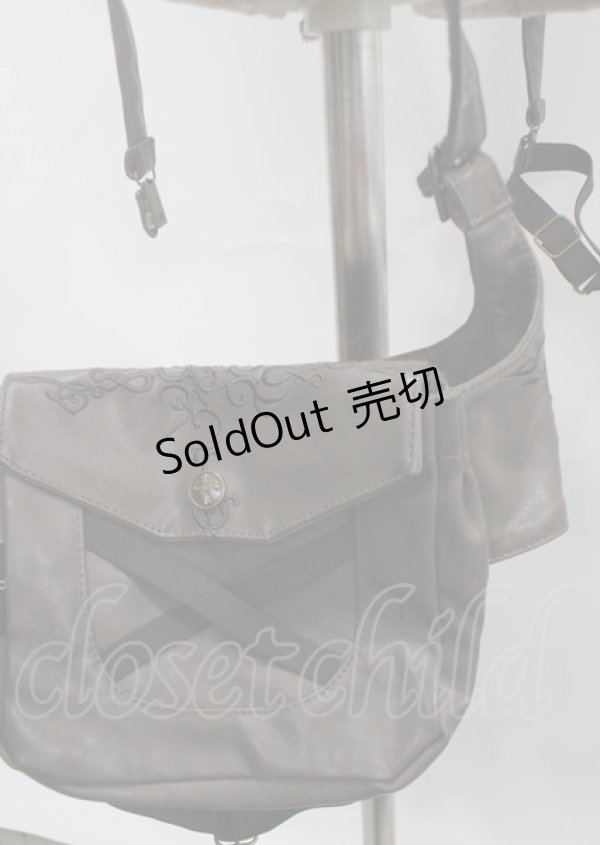 画像3: Ozz Croce / レッグベルト付きガーター風ウエストバッグ  ブラウン Y-25-04-03-139-OO-BG-SZ-ZY (3)