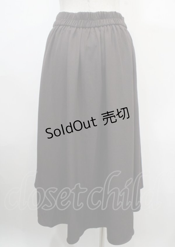 画像2: axes femme / バイカラースカート  ブラウン Y-25-04-03-159-AX-SK-SZ-ZY (2)