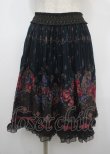 画像1: axes femme / ジョーゼット花柄パネルスカート M Bグリーン Y-25-04-03-170-AX-SK-SZ-ZY (1)