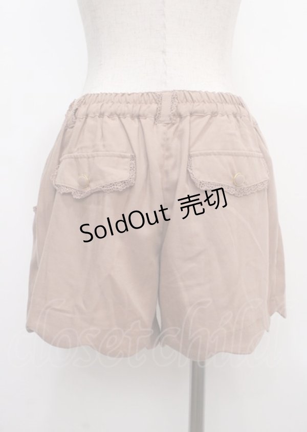 画像2: axes femme / ショートパンツ M ブラウン Y-25-04-03-178-AX-PA-SZ-ZY (2)