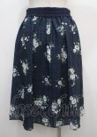 画像2: axes femme / ドビー素材花柄プリントスカート M コン Y-25-04-03-182-AX-SK-SZ-ZY (2)