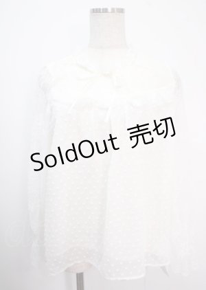 画像: axes femme / ドットドビーシフォンブラウス M キナリ Y-25-04-03-032-AX-BL-SZ-ZY