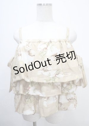 画像: WONDERFUL WORLD / たんぽぽうさぎさんブラウス  ベージュ Y-25-04-11-063-LO-BL-SZ-ZY