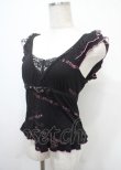 画像3: h.Jelly HONEY / ベルトデザインノースリーブトップス  黒×ピンク Y-25-04-11-073-HN-TO-SZ-ZY (3)