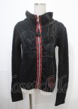 画像1: h.ANARCHY / 髑髏ptラメ入ハイネックニットパーカー  黒 Y-25-04-11-091-HN-TO-SZ-ZY (1)