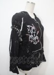 画像4: h.ANARCHY / うさぎスカル＆飛沫ptパーカー  黒 Y-25-04-11-092-HN-TO-SZ-ZY (4)