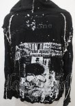 画像5: h.ANARCHY / うさぎスカル＆飛沫ptパーカー  黒 Y-25-04-11-092-HN-TO-SZ-ZY (5)
