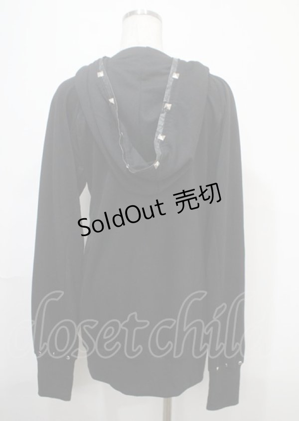 画像2: Drug Honey / スタッズ付きフードパーカー  黒 Y-25-04-11-101-PU-TO-SZ-ZY (2)