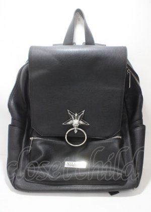 画像: KILL STAR / Baphomet backpack Brimstone  黒 Y-25-04-11-012-PU-BG-SZ-ZY