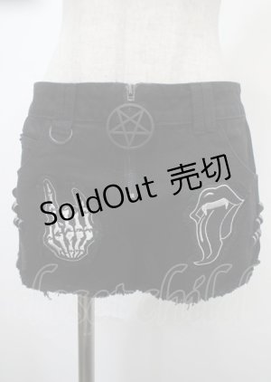 画像: KILL STAR / Maxine shorts XS ブラック Y-25-04-11-126-PU-PA-SZ-ZY