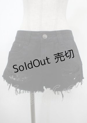 画像: KILL STAR / Zoey Denm shorts Pants M 黒 Y-25-04-11-137-PU-PA-SZ-ZY