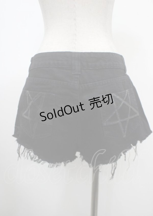 画像2: KILL STAR / Zoey Denm shorts Pants M 黒 Y-25-04-11-137-PU-PA-SZ-ZY (2)