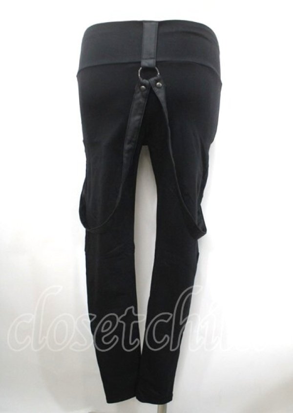 画像2: KILL STAR / WATCH ME BURN LEGGINGS XS ブラック Y-25-04-11-139-PU-PA-SZ-ZY (2)