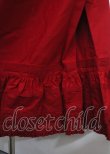 画像3: WONDERFUL WORLD / 裾ピコフリルローンスカート  赤 Y-25-04-11-141-LO-SK-SZ-ZY (3)