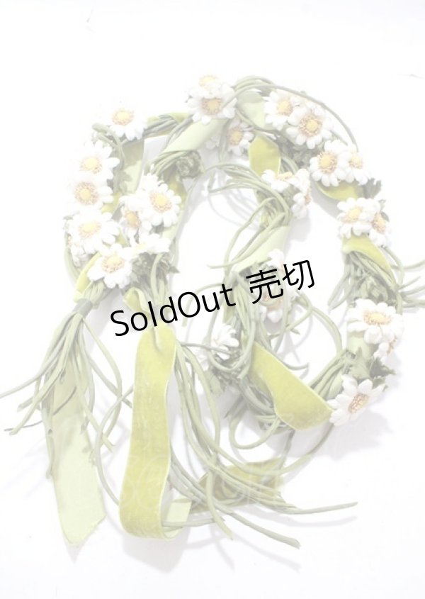画像1: WONDERFUL WORLD / マーガレットコサージュベルト  グリーン Y-25-04-11-004-LO-ZA-SZ-ZY (1)