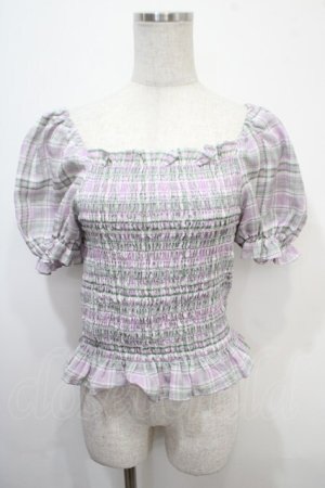 画像: Candy Stripper / VOLUME SLEEVE SHIRRINGトップス 2 ラベンダー Y-25-04-15-042-PU-TO-SZ-ZY