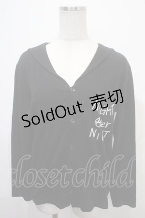 画像: MILKBOY / NIGHT AFTER NIGHTカーディガン  ブラック Y-25-04-15-043-MB-TO-SZ-ZY