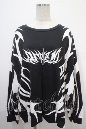 画像: REFLEM / トライバルBIGロングTEE F ブラック Y-25-04-15-048-PU-TO-SZ-ZY