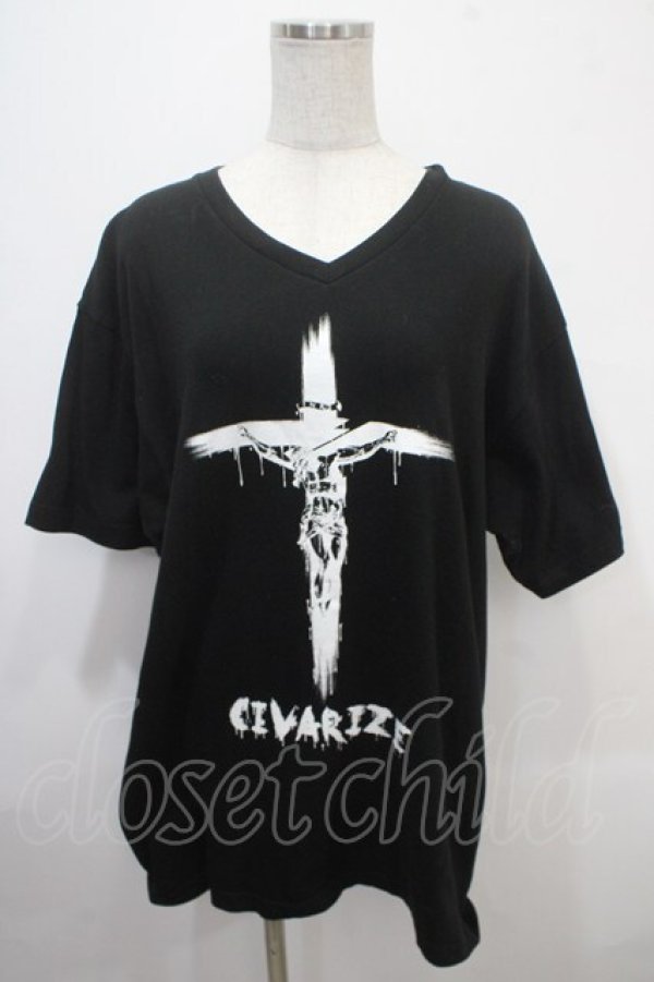 画像1: CIVARIZE / "Fate" Printed T-Shirt F ブラック Y-25-04-15-049-GO-TO-SZ-ZY (1)
