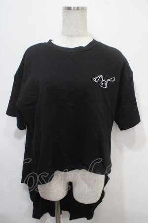 画像: NieR Clothing / 燕尾風Tシャツ  黒 Y-25-04-15-061-PU-TO-SZ-ZY
