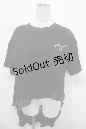 画像: NieR Clothing / 燕尾風Tシャツ  黒 Y-25-04-15-061-PU-TO-SZ-ZY