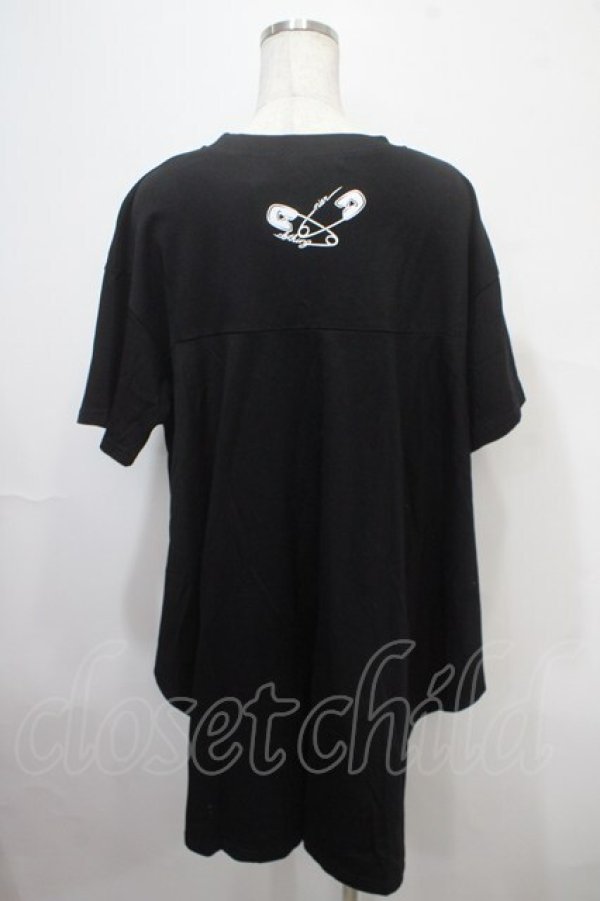 画像2: NieR Clothing / 燕尾風Tシャツ  黒 Y-25-04-15-061-PU-TO-SZ-ZY (2)